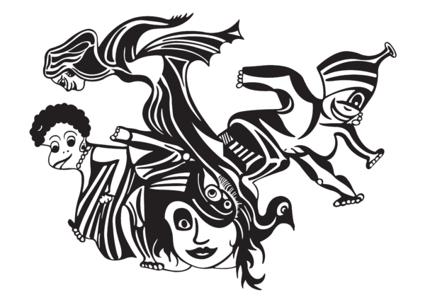 Marie Donin - Sagesses de femmes - abstrait noir et blanc