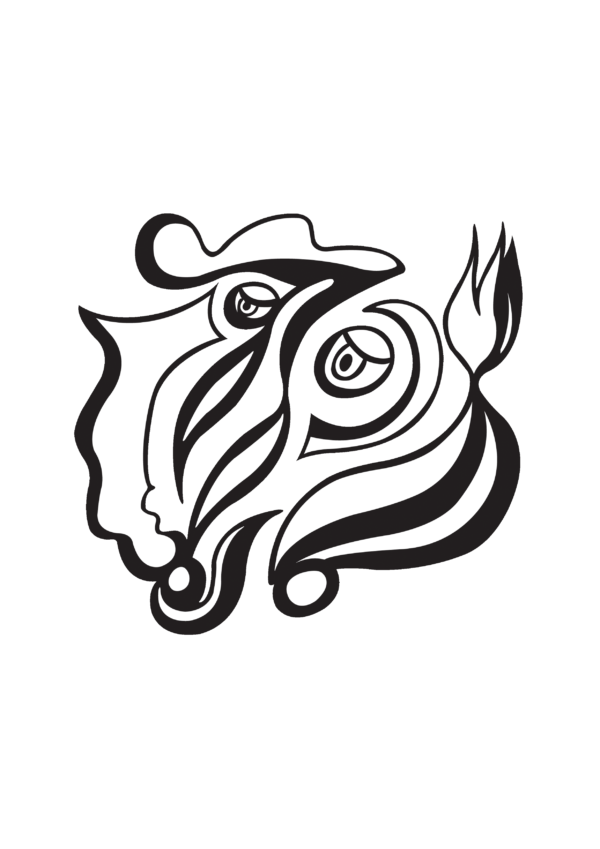 Marie Donin - Corrida - abstrait noir et blanc