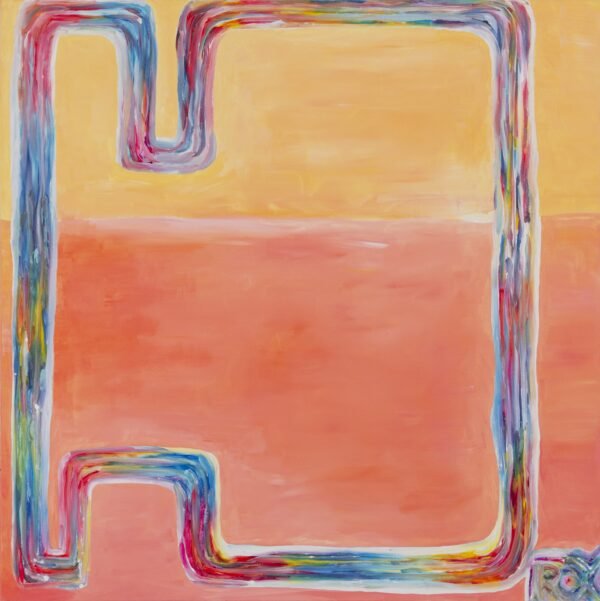 Flow, acrylic on canvas, 80x80cm