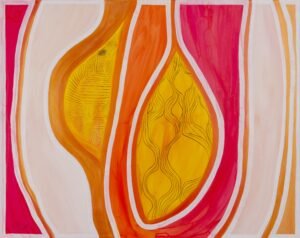 Faille, acrylic and Indian ink on canvas, 100x80cm