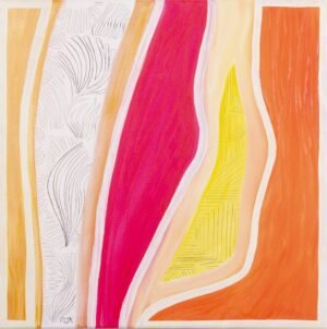 Faille II, acrylic and Indian ink on canvas, 60x60cm