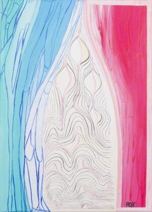 Matrice II, acrylic and Indian ink on canvas, 50x70cm