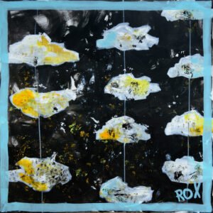 Clouds, acrylic on canvas, 100x100cm