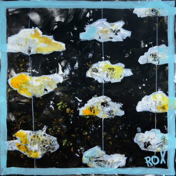 Clouds, acrylic on canvas, 100x100cm