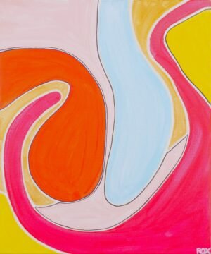 Relationship, acrylic on canvas, 46x55cm