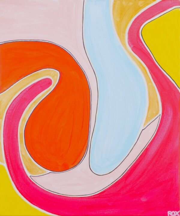 Relation, acrylique sur toile, 46x55cm