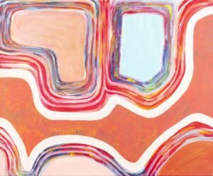 Network, acrylic and Indian ink on canvas, 60x50cm