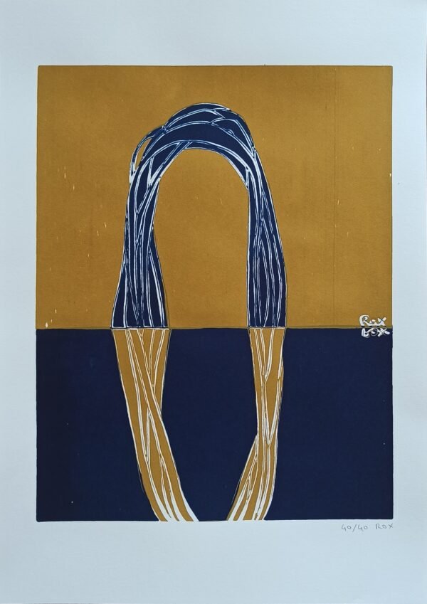 A3 screen print (29.7x42cm) Rainbow, numbered and signed