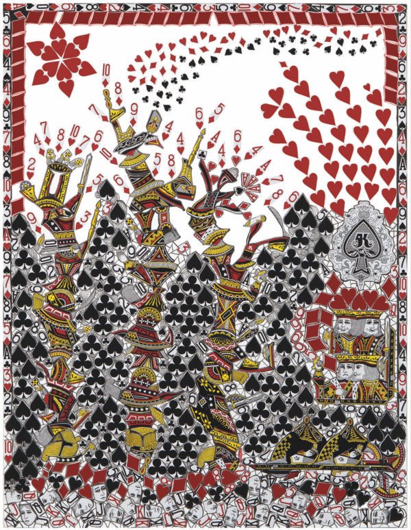 Châteaux de cartes - Tirage d'art en série limitée - numéroté et signé, sur papier fine art Hahnemühle 290 gr - 21x29,7 cm