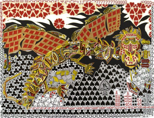 Gradufer le dragon - Tirage d'art en série limitée - numéroté et signé, sur papier fine art Hahnemühle 290 gr - 21x29,7 cm