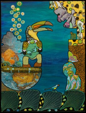 Animism restored - Art print in limited series, numbered and signed, on Hahnemühle fine art paper 290 gr - 21x29.7 cm