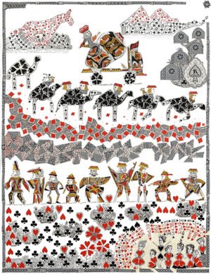 Under the sun of the Grand Tsengri - Art print in limited series, numbered and signed, on Hahnemühle fine art paper 290 gr - 21x29.7 cm