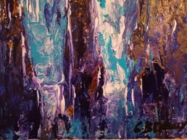 détail du travail de matière