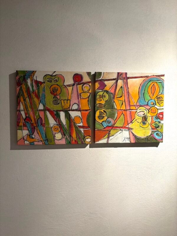 "La famille des oursons abandonnée" diptyque