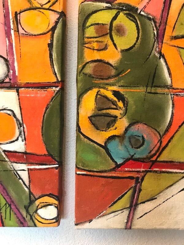 "La famille des oursons abandonnée" diptyque