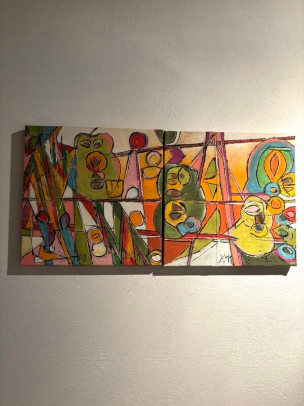 "La famille des oursons abandonnée" diptyque