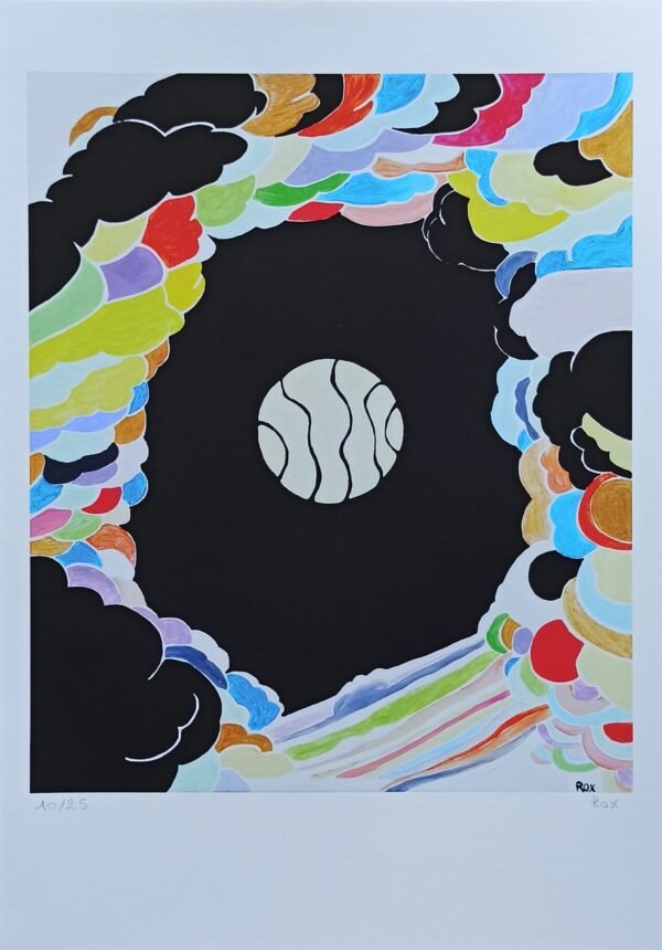 Songe-Creux A3 Kunstdruck (29,7 x 42 cm), datiert und signiert