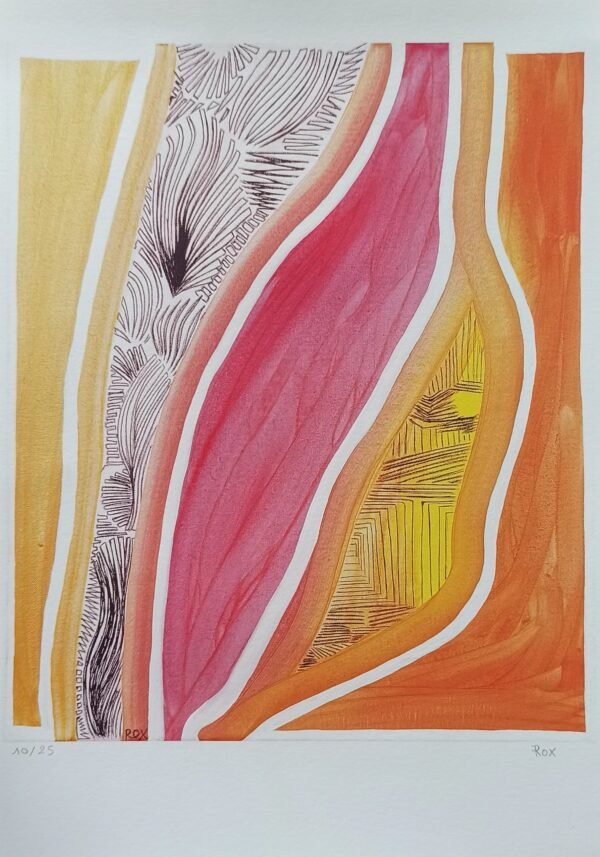 Eruption Art Print A3 (29.7x42cm), dated and signed