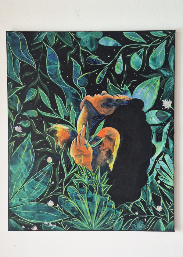 Winona princesse amérindienne peinte sur toile