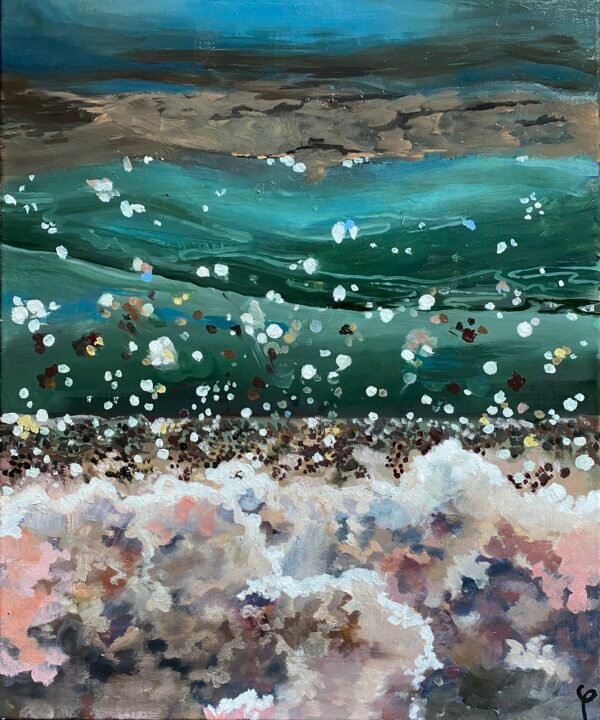 Vue sous marine peinte par Phi-Artiste-Peintre